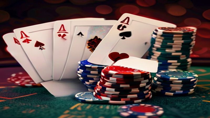 Bàn Texas Hold'em với năm lá bài chung